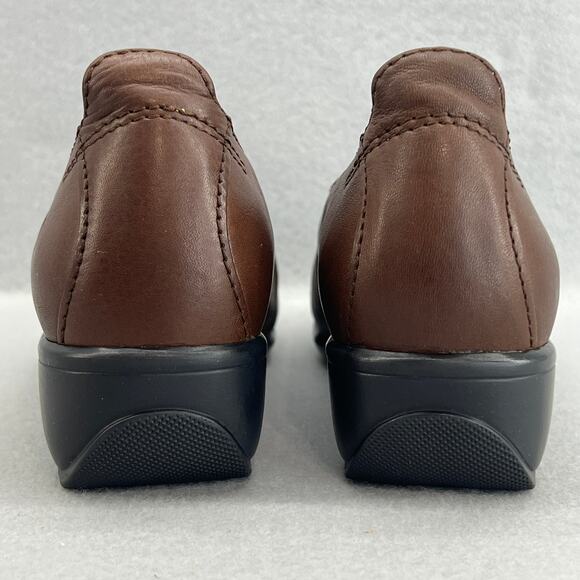 Dromedaris Tracy 2 Leather Mary Jane Low Block Heel Shoe-Brown-Women Size 37-NEW - Picture 5 of 14